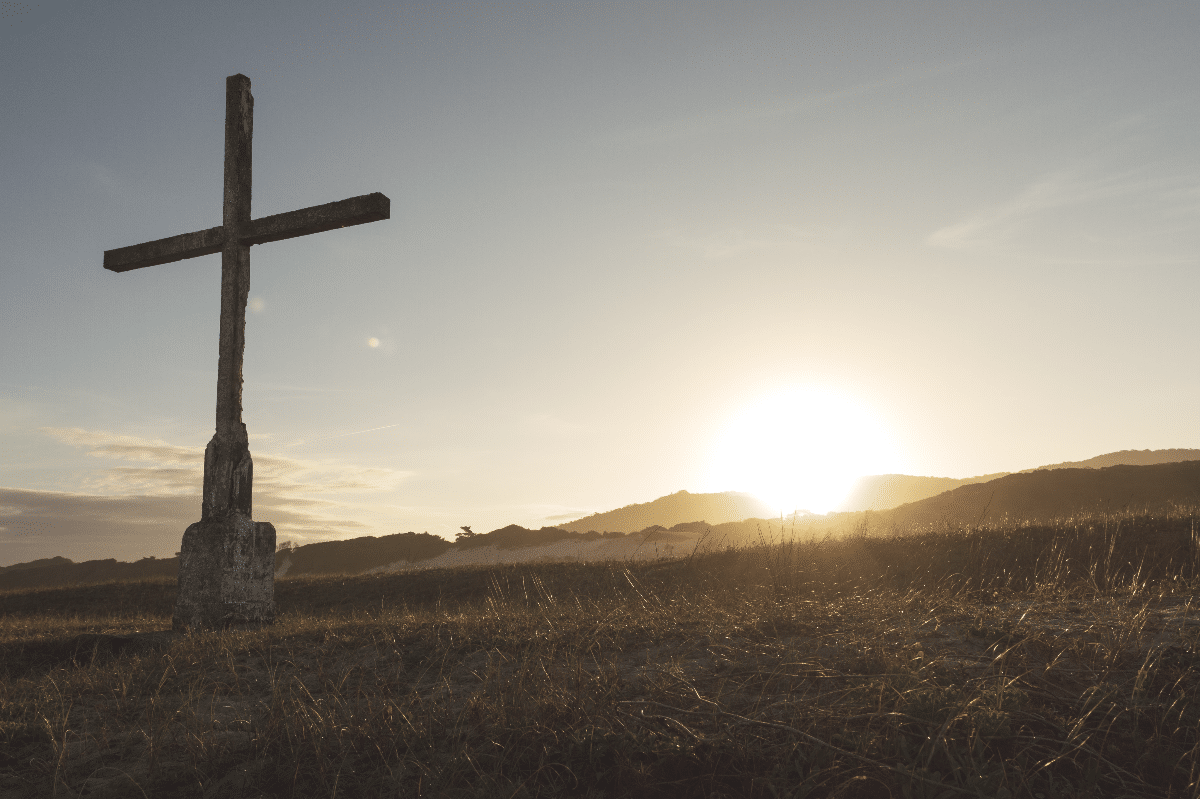 cross and sunrise